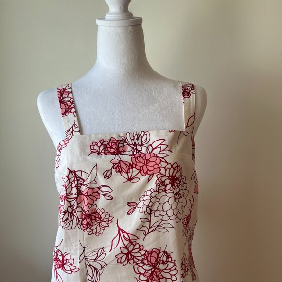 🌸Reitman's White Floral Sundress 100% Cotton Size 13 🌸 - Picture 2 of 11